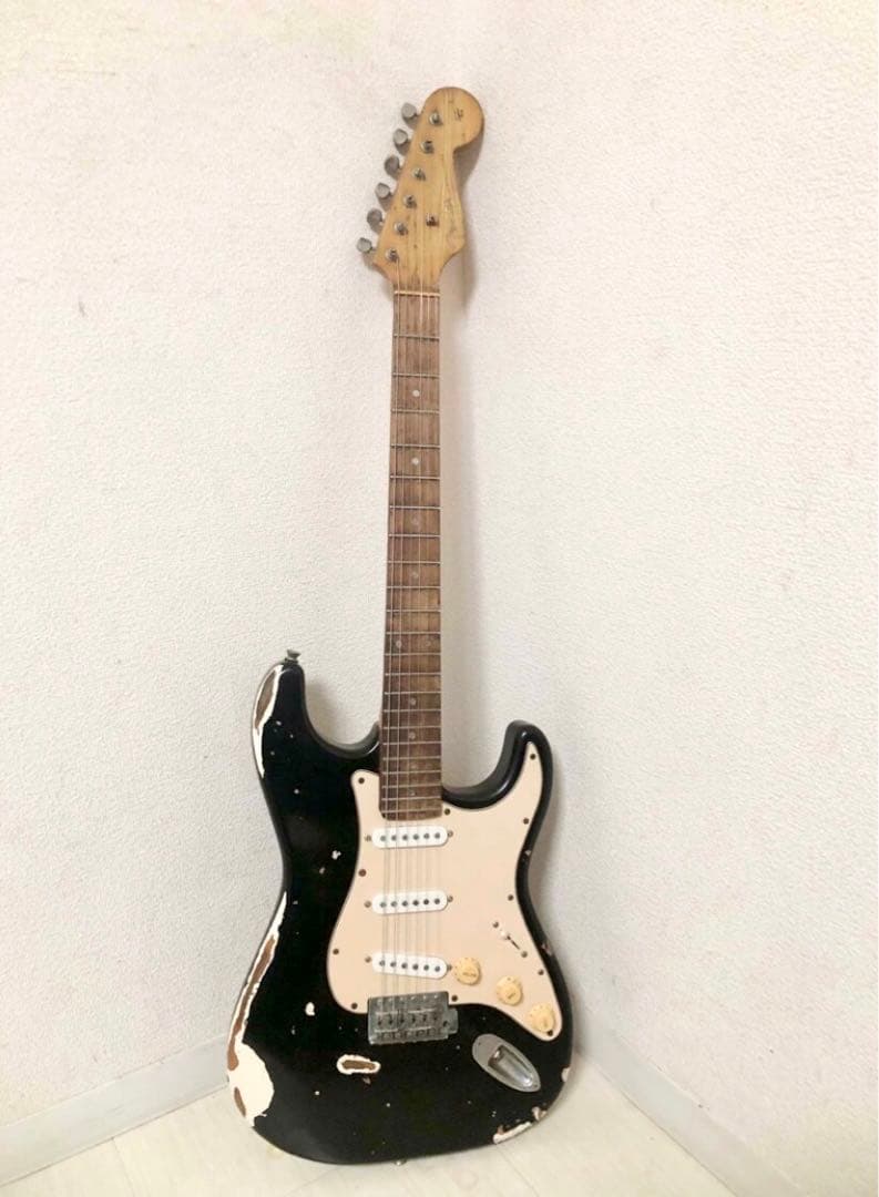 激シブ！レリック加工のヴィンテージ風ストラット￼タイプエレキギター　メーカー不明 エイジド レリック加工 エレキギター ストラトキャスター ストラト