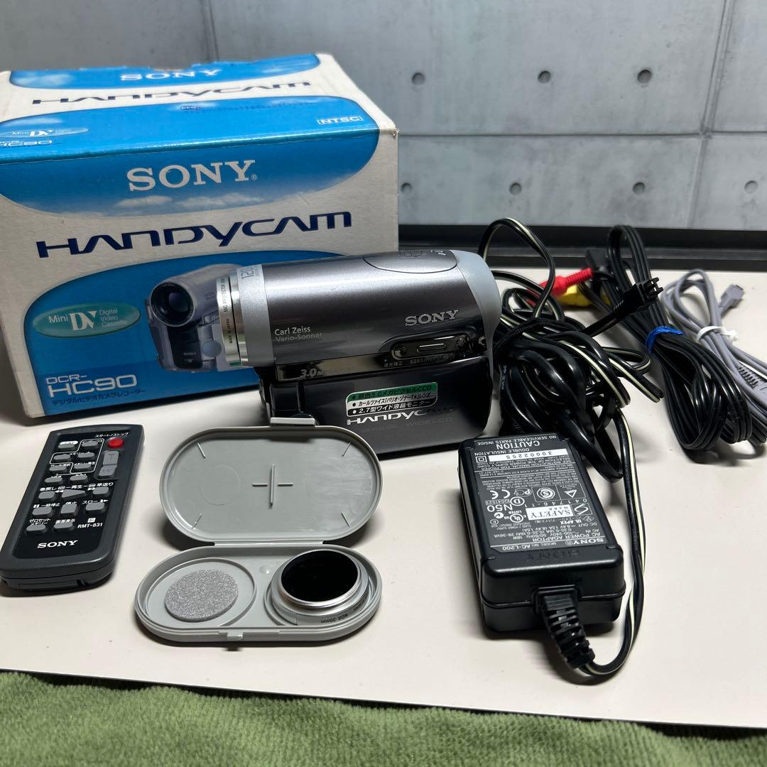 動作良品 Sony ハンディカム DCR-HC90 極 美品ビデオカメラ