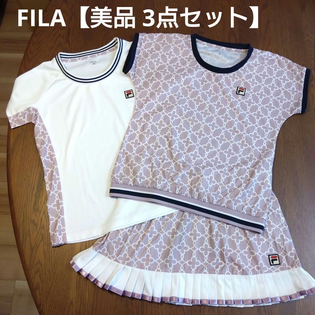 【美品】FILA テニスウェア トップス2点&スコート1点　合計3点セット FILA（フィラ） テニスウェア『レディース』 スコート レディース