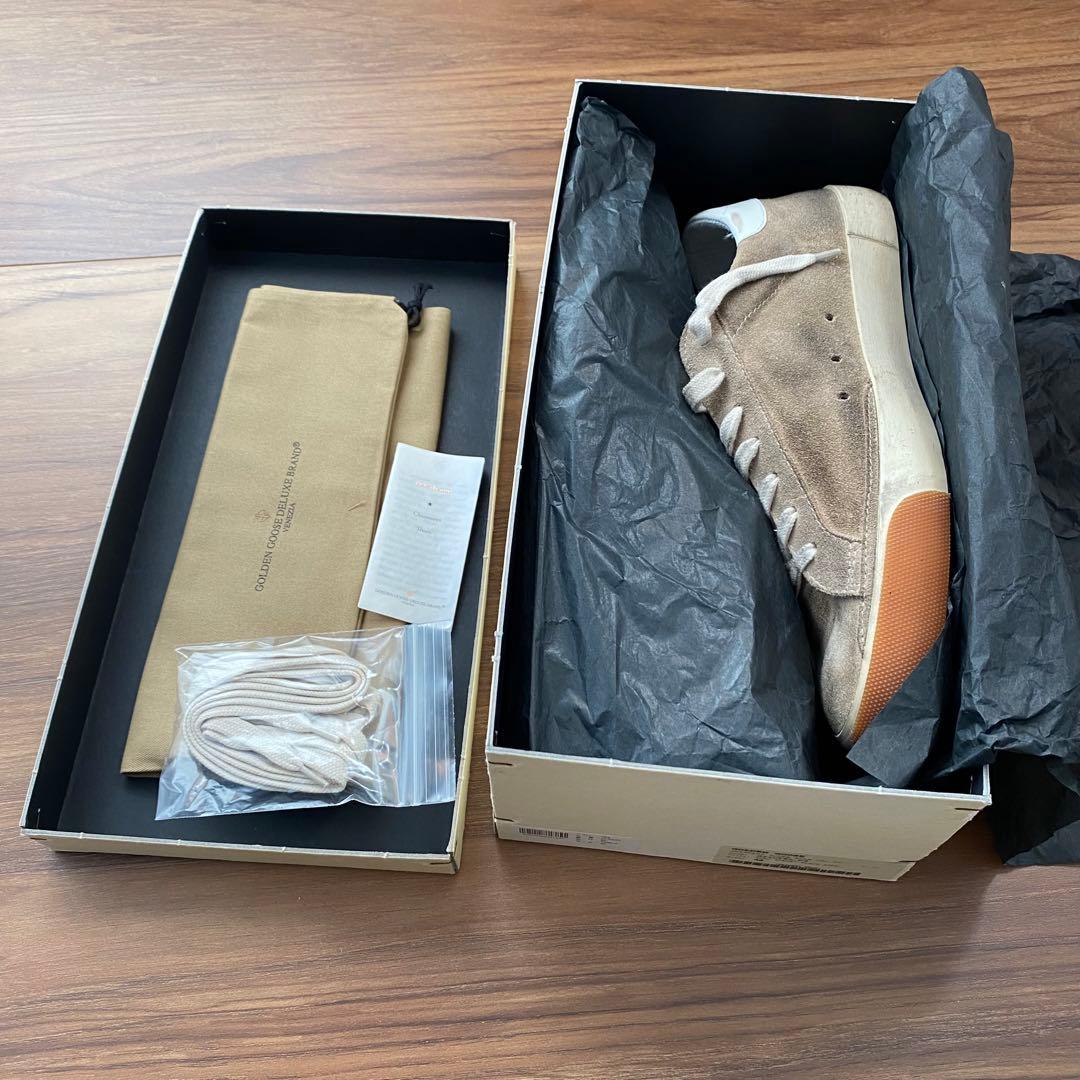 新品　SUPERSTAR GGDB ベージュ スニーカー 箱付き ○アディダスオリジナルス スーパースター ゴールデンベージュ