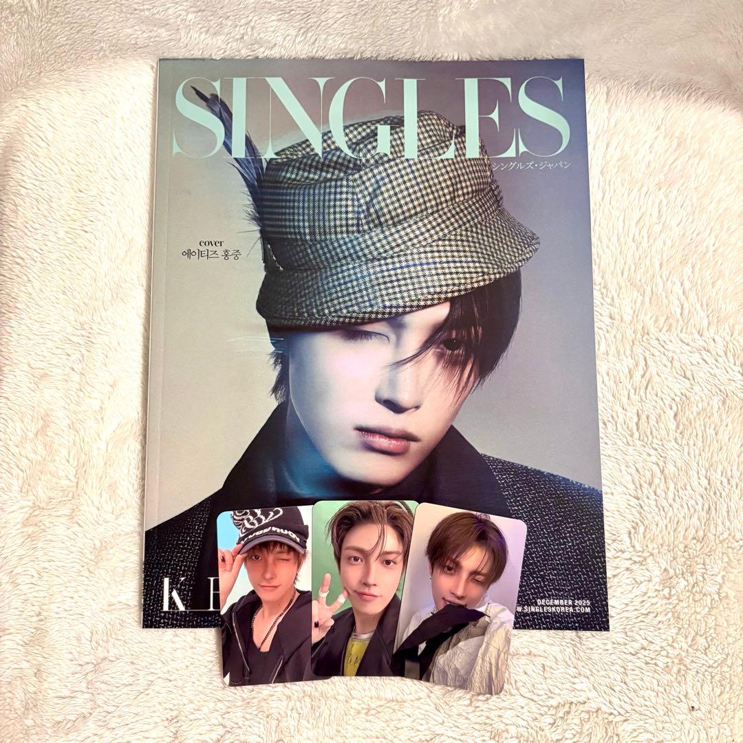 ateez アチズ ホンジュン singles 日本限定 特典 トレカ3枚付