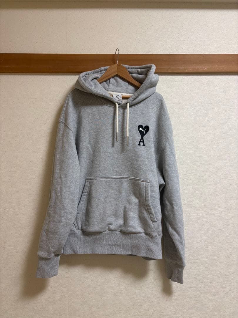 希少 ami alexandre mattiussi × PUMA パーカー M 楽天市場】AMI Paris アミ パリス プーマ コラボ プルオーバーパーカー