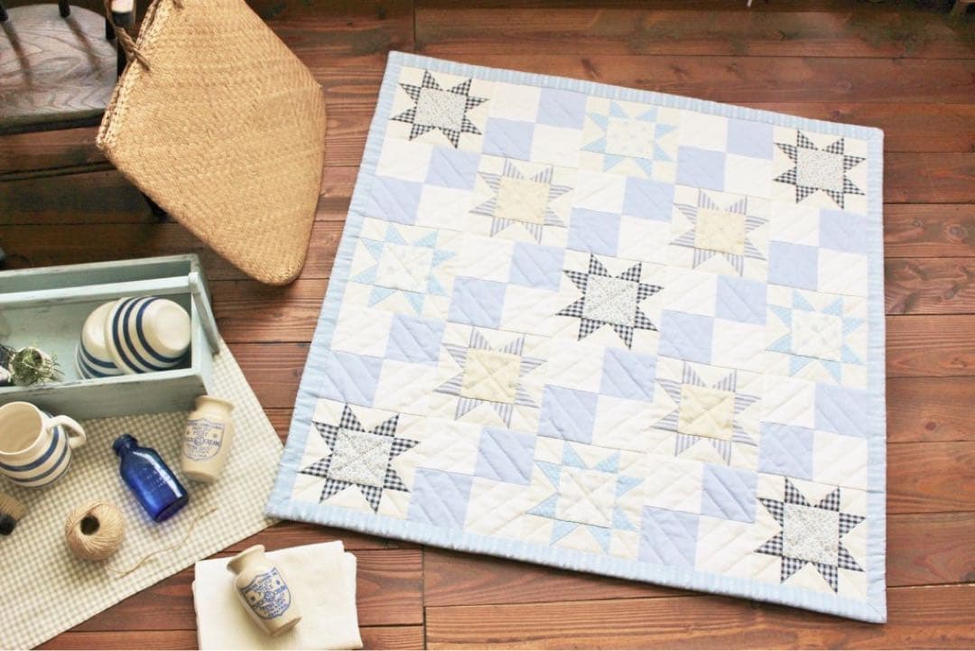 ベアーズポーさん　キルト　キット オールドファッションドキルト／SOLD OUT／正方形だけをつなげる素朴で