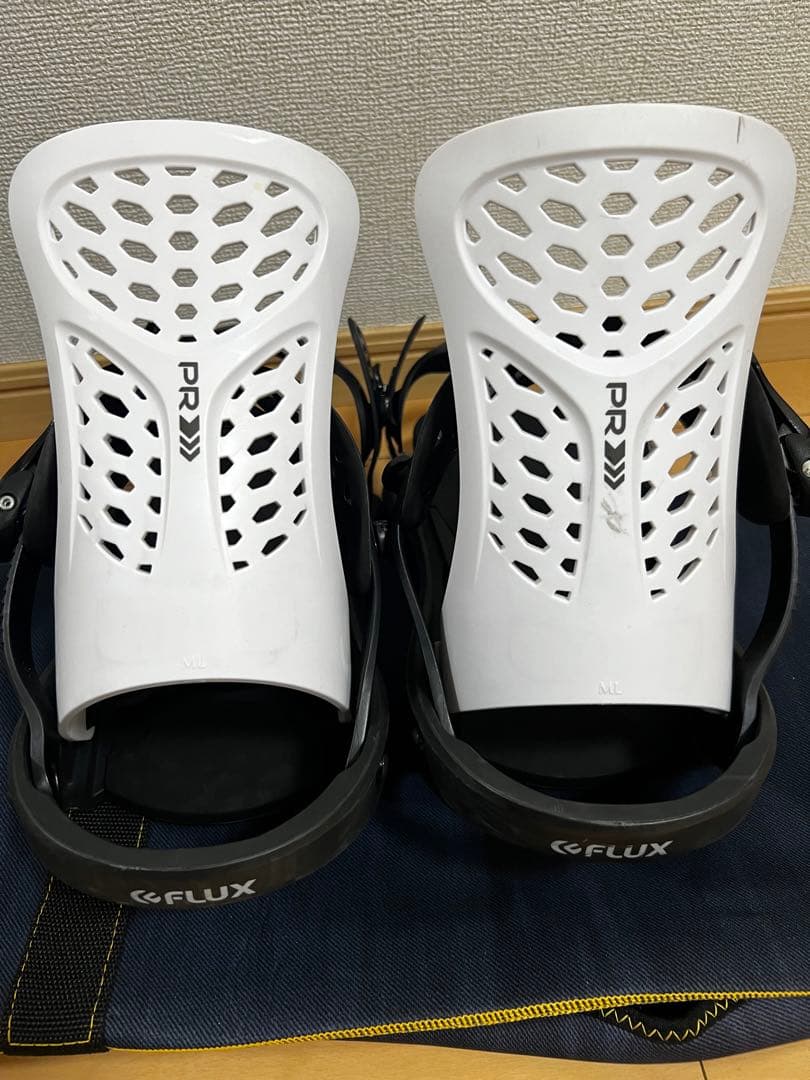 FLUX PR ホワイト スノーボードビンディング Lサイズ
