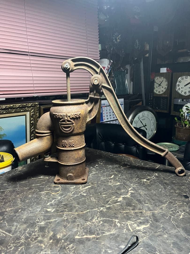 手押しポンプ、手漕ぎポンプ、手押し井戸、井戸ポンプ、ガーデニング雑貨 インテリア