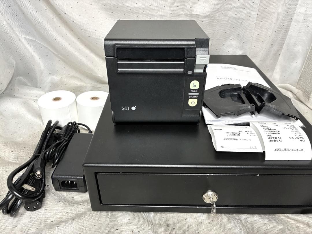 美品□SII セイコー サーマルプリンター＆ドロアー□RP-D10 エアレジ