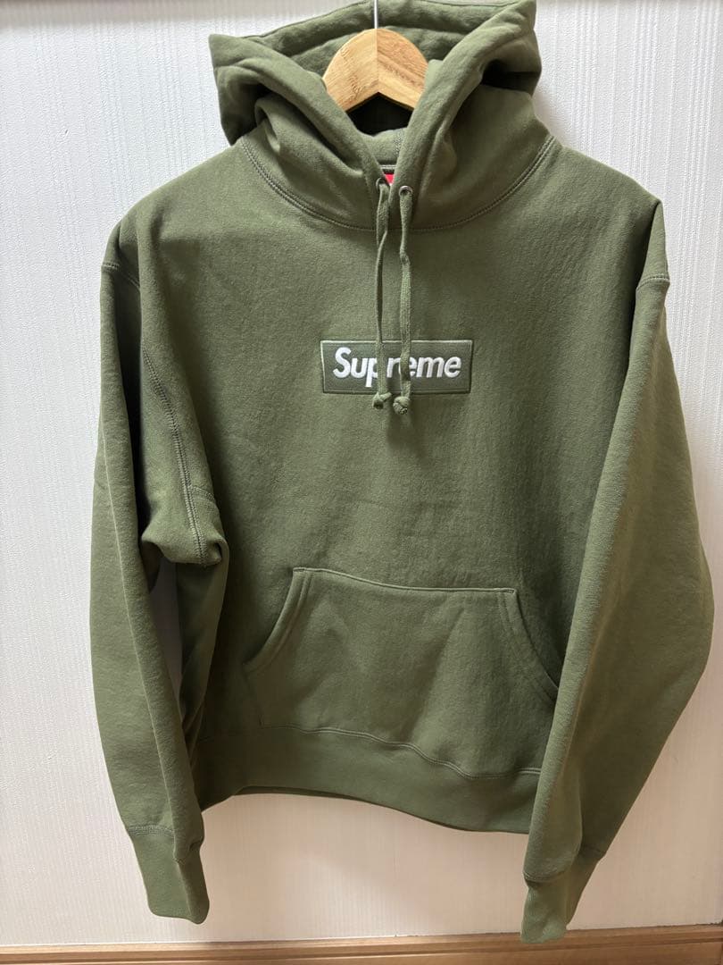 Supreme box logo hooded オリーブ 2025 FF S Supreme Hoodie Box Logo Khaki (FW25) – Newcop