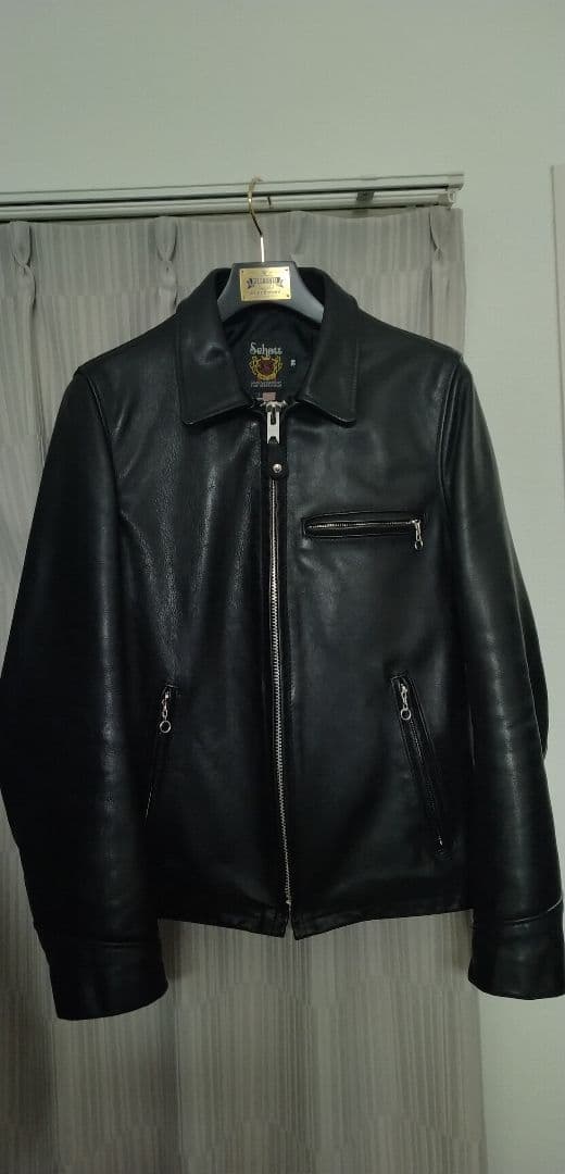 Schott ブラックレザーライダース　牛革 Schott N.Y.C（ショット） ショットライダース Schott 228US