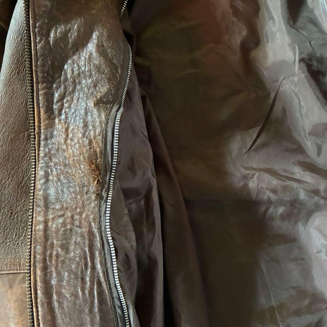 90s real leather bomber jacket 本革 a2 g1 - メルカリ