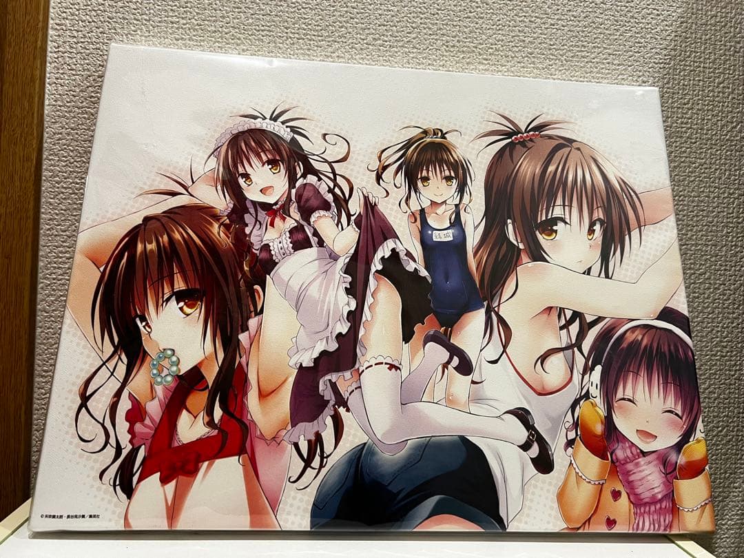 ToLOVEる原画展　キャンバスアートF 美柑集合　　結城美柑