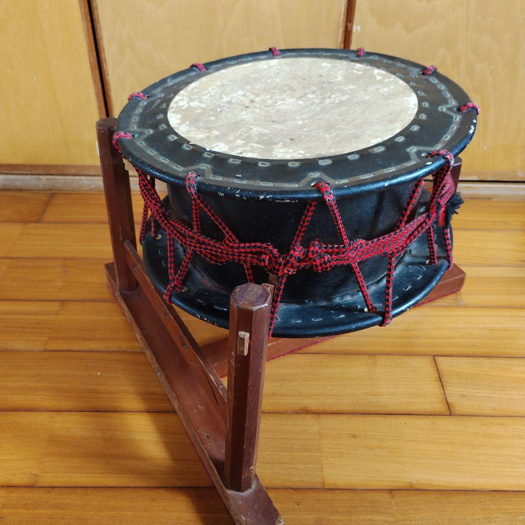 座敷用締め太鼓 締め太鼓 和太鼓 和楽器 スタンド付き 直径約33cm