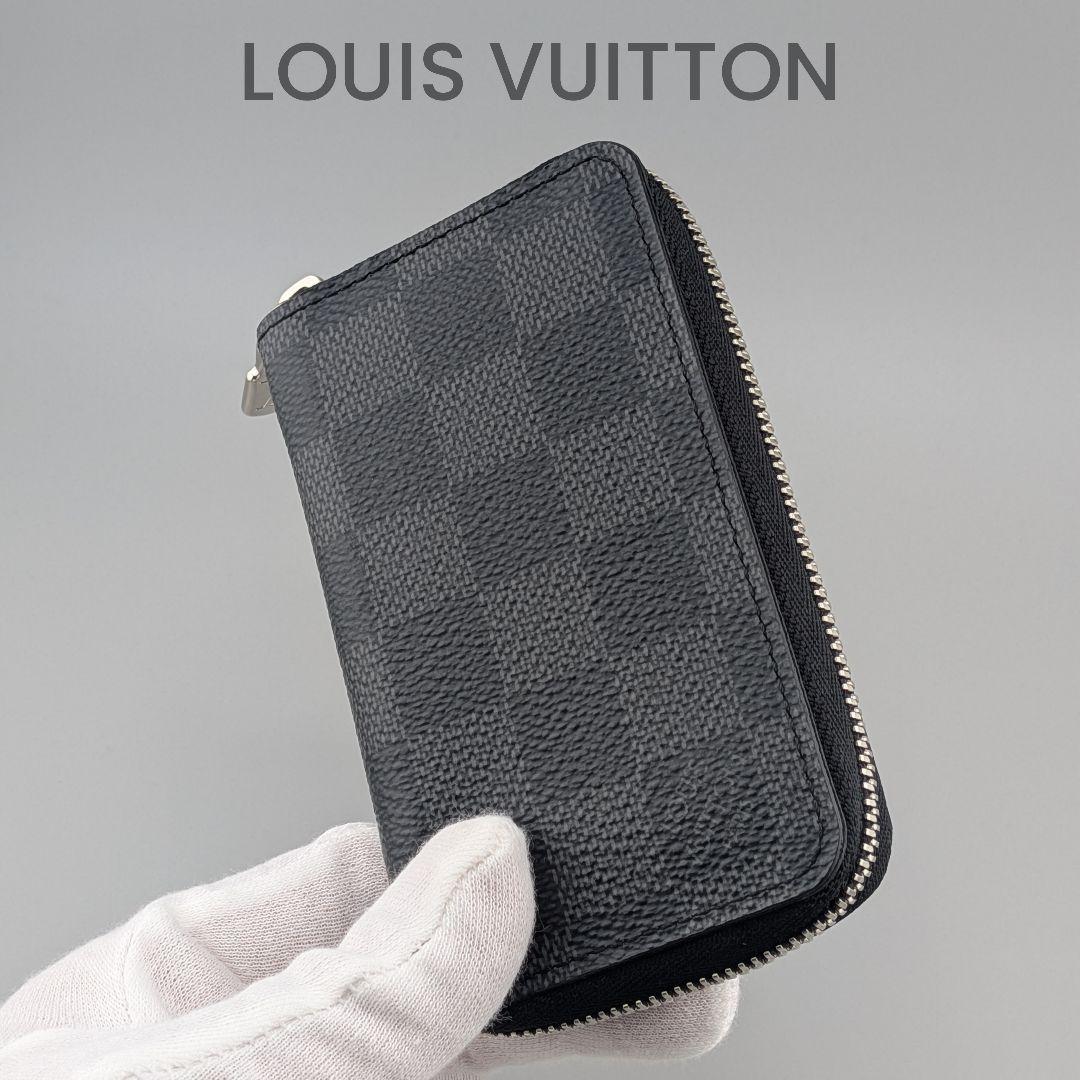【美品・箱付】ルイヴィトン ジッピーパース ダミエ グラフィット RFID
