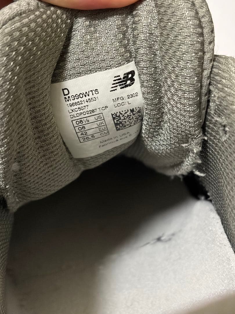 New Balance × WTAPS 990v6 26.5cm 付属品完備