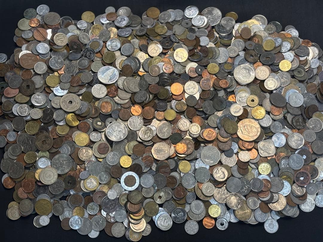 ジ*ン様 古銭　外国　メダル等　まとめて　約10キロ