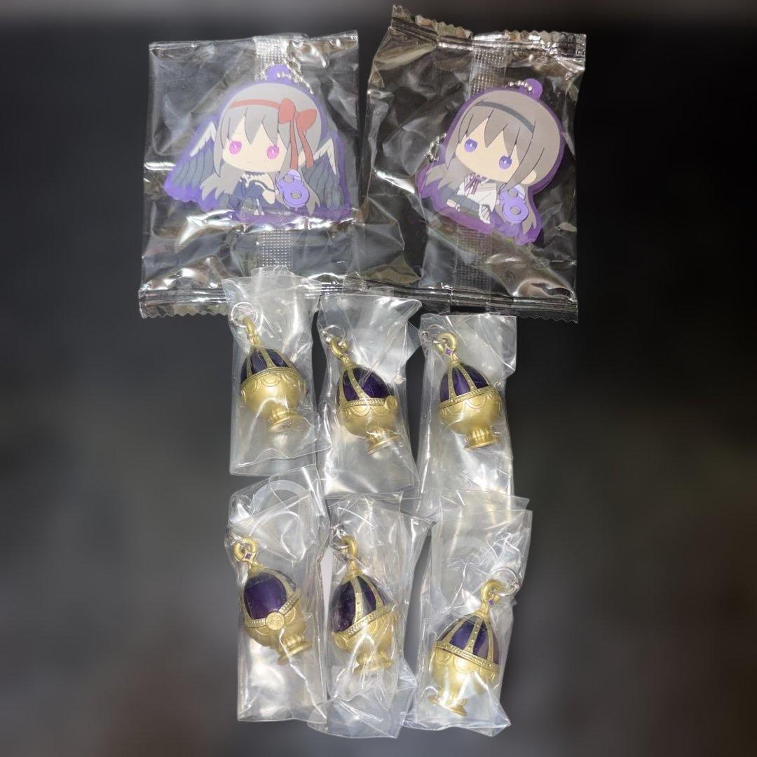 まどマギ ほむら まとめ売り ラバーキーホルダー めじるしアクセサリー