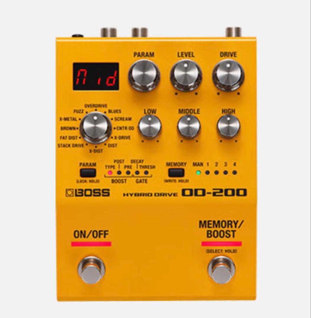 【新品未使用】BOSS OD-200、純正アダプター1個 BOSS / OD-1X Over Drive［純正ACアダプター同時購入セット］オーバー
