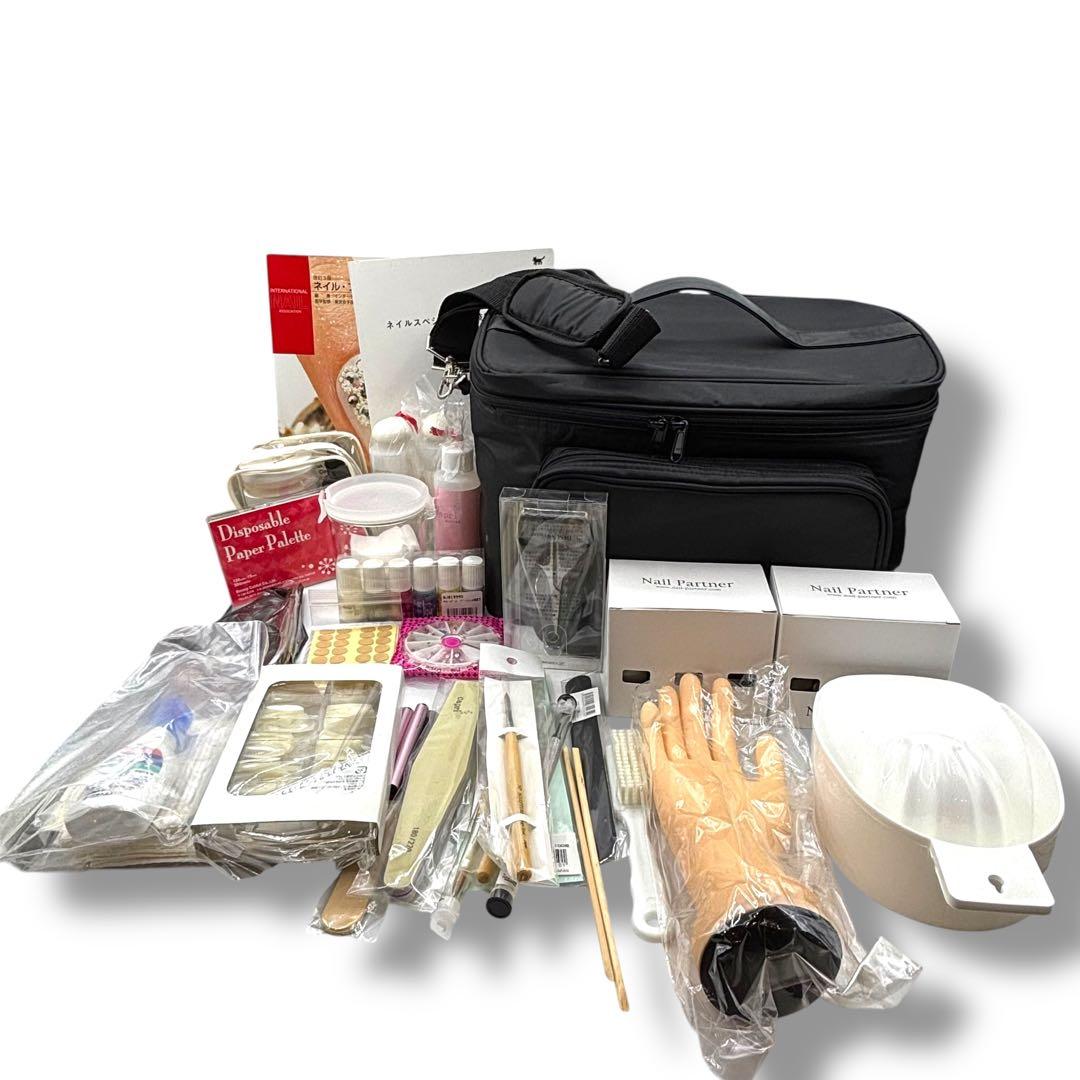 ネイル用品一式 ネイルバッグ 教科書付き ネイルスペシャリスト技能検定試験