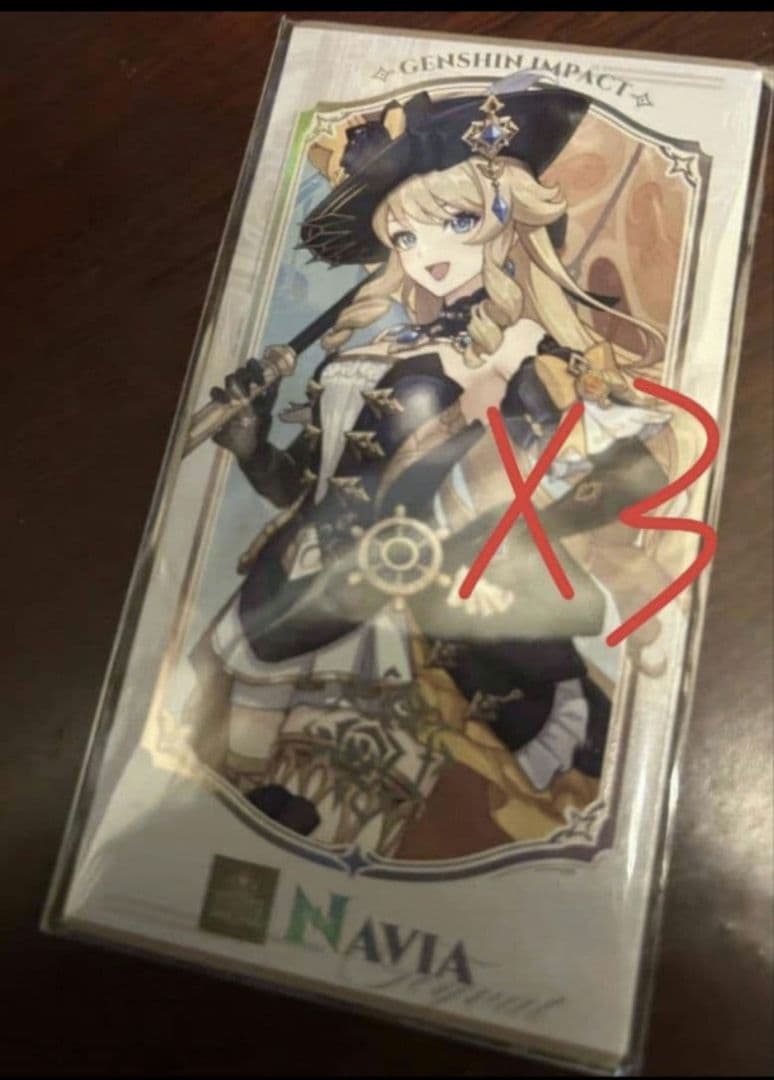 七聖召喚カード ナヴィア フランスコラボ 原神3枚 と フニーナ セット