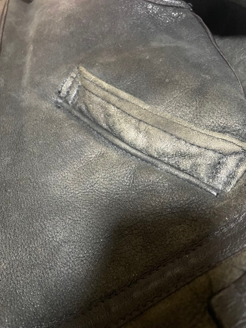 SCHOTT B-3 ムートンジャケット Lサイズ USA製 ゴールド金具 38 - メルカリ