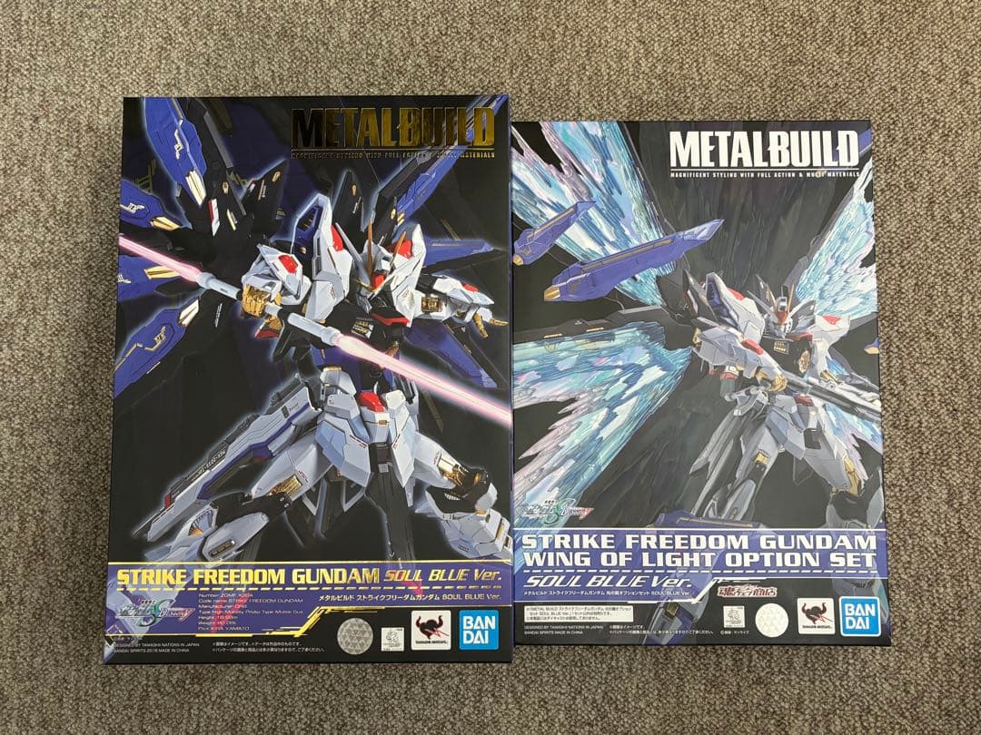 LBUILD ストライクフリーダムガンダム+光の翼　SOULBLUE Amazon | バンダイ(BANDAI) METAL BUILD ストライクフリーダムガンダム
