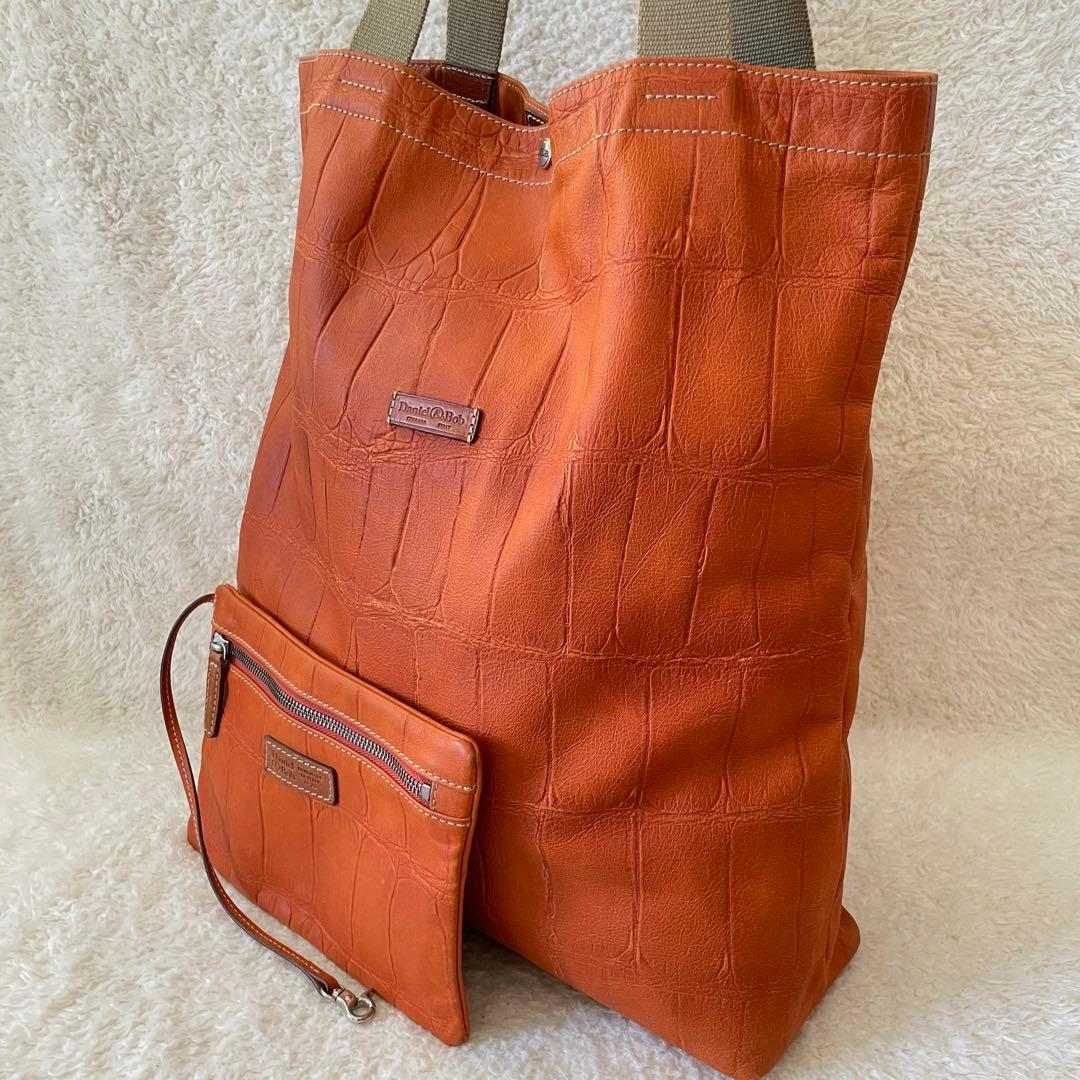 Daniel&Bobトートバッグ 肩掛け 茶色 ビジネストート A4可能