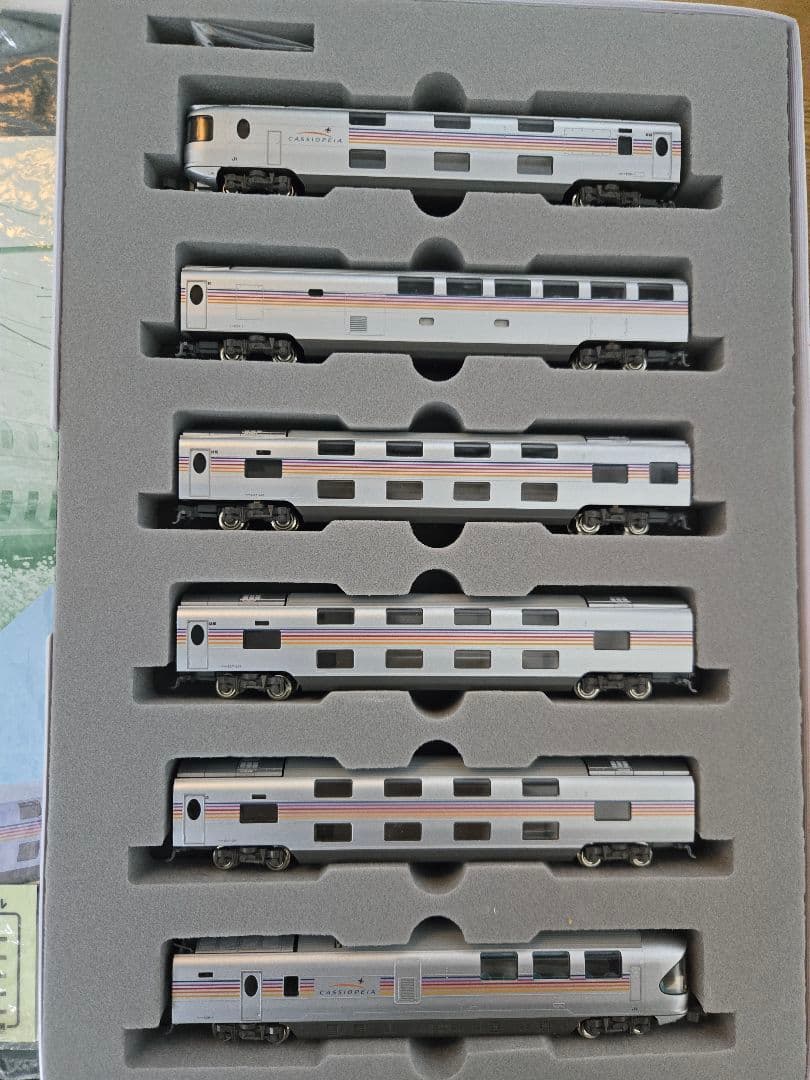 E26系　カシオペア　６両セット　KATO Amazon | KATO Nゲージ E26系「カシオペア」 6両増結セット 10-1609