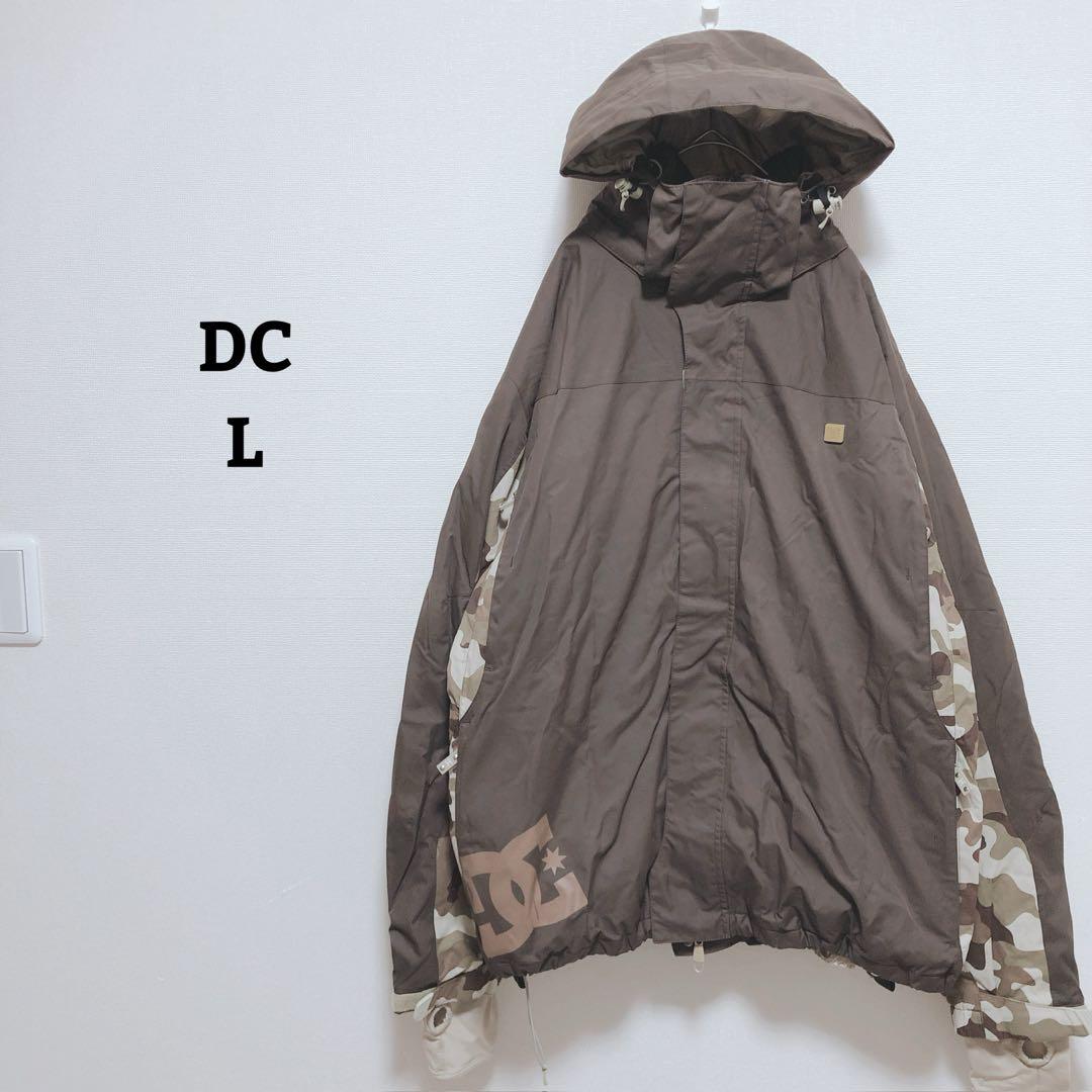 DC　スキージャケット　ボード　ジップアップ　迷彩柄　ポケット　フード　L ホームアイホーム メンズ ミリタリージャケット カモフラージュ フード