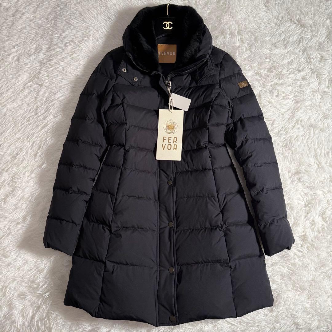 未使用 タグ付き FERVOR フェーバー ダウンコート Aライン ロング