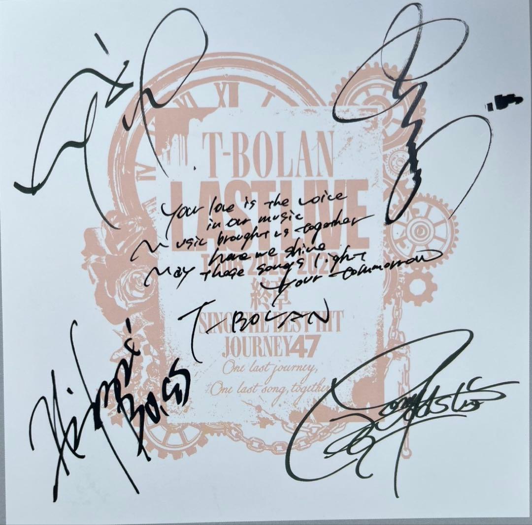 T-BOLAN last L live TシャツXL 直筆サインコピーカード付き