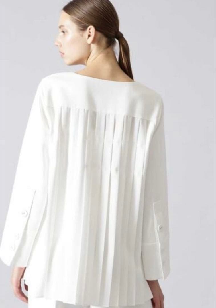 ADORE アドーア　ミドルジョーゼットバックプリーツブラウス