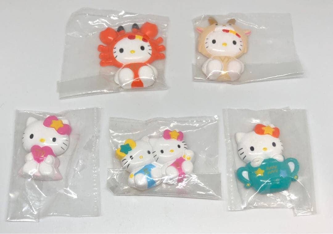 ☆激レア☆未開封☆ サンリオ ハローキティ星座 マグネット 5点セット レトロ ハローキティ - サンリオ キティちゃん 星座マグネット 山羊座 平成