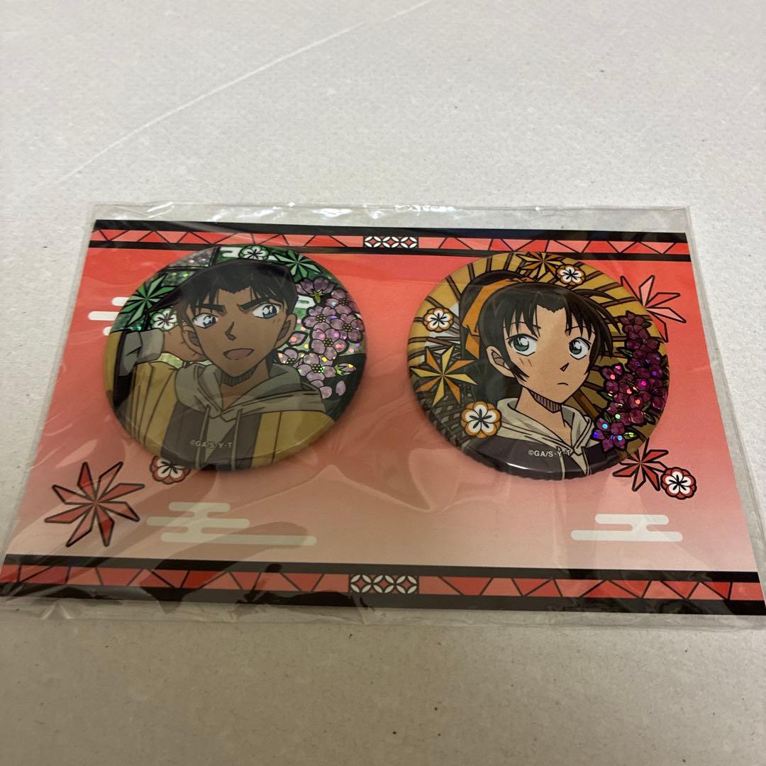 名探偵コナン 平次&和葉 ホログラム缶バッジセット - メルカリ