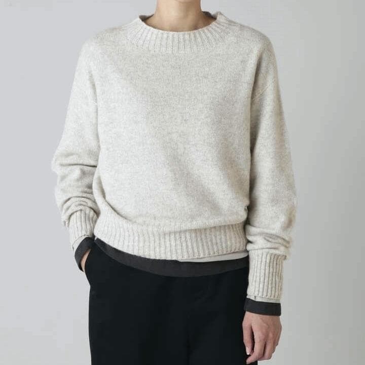 マーガレットハウエル TWISTED CASHMERE WOOL 長袖 グレー MARGARET HOWELL（マーガレットハウエル） ニット セーター TWISTED