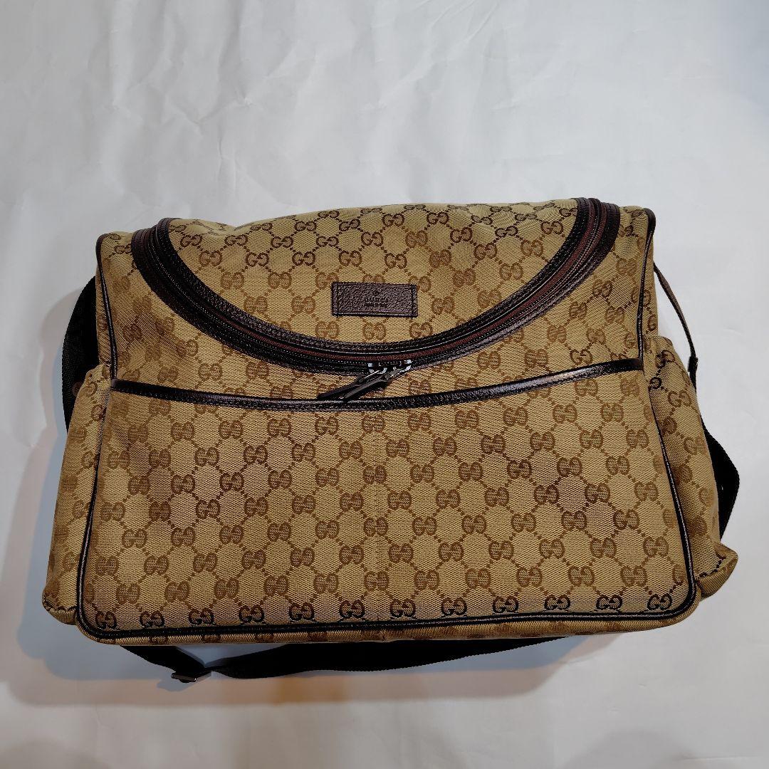 GUCCI ベージュ GGパターン マザーズバッグ