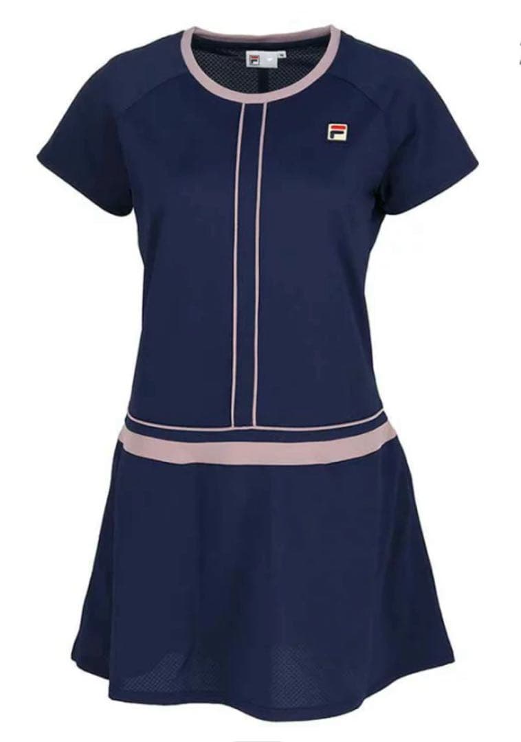 2025春夏モデル　FILA ネイビー テニスウェア　ワンピース