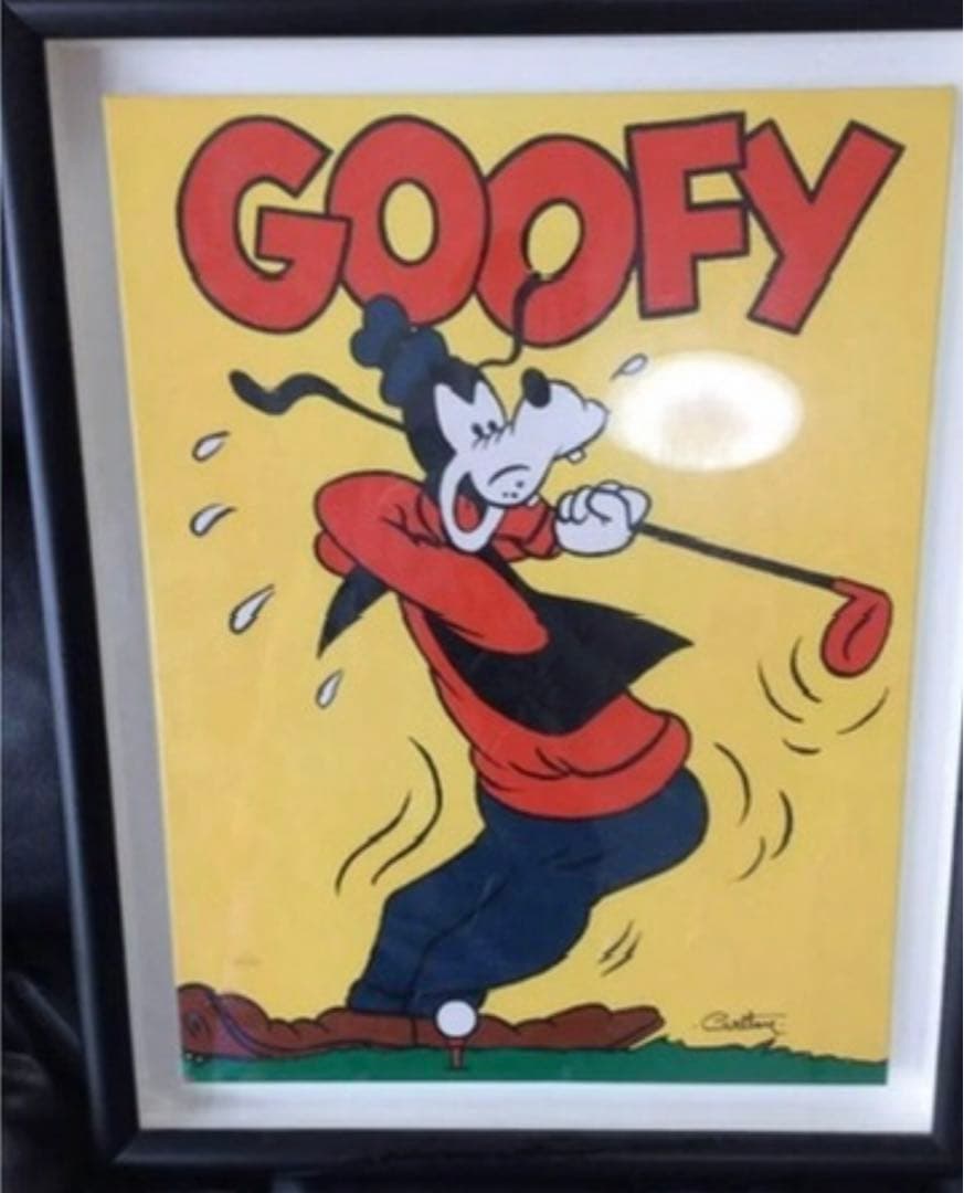 GOOFY   COA保証書付き　ＧＯＯＦＹ　グーフィー 　油彩　ディズニー 楽天市場】【取寄せ】 ディズニー Disney US公式商品 グーフィー Goofy