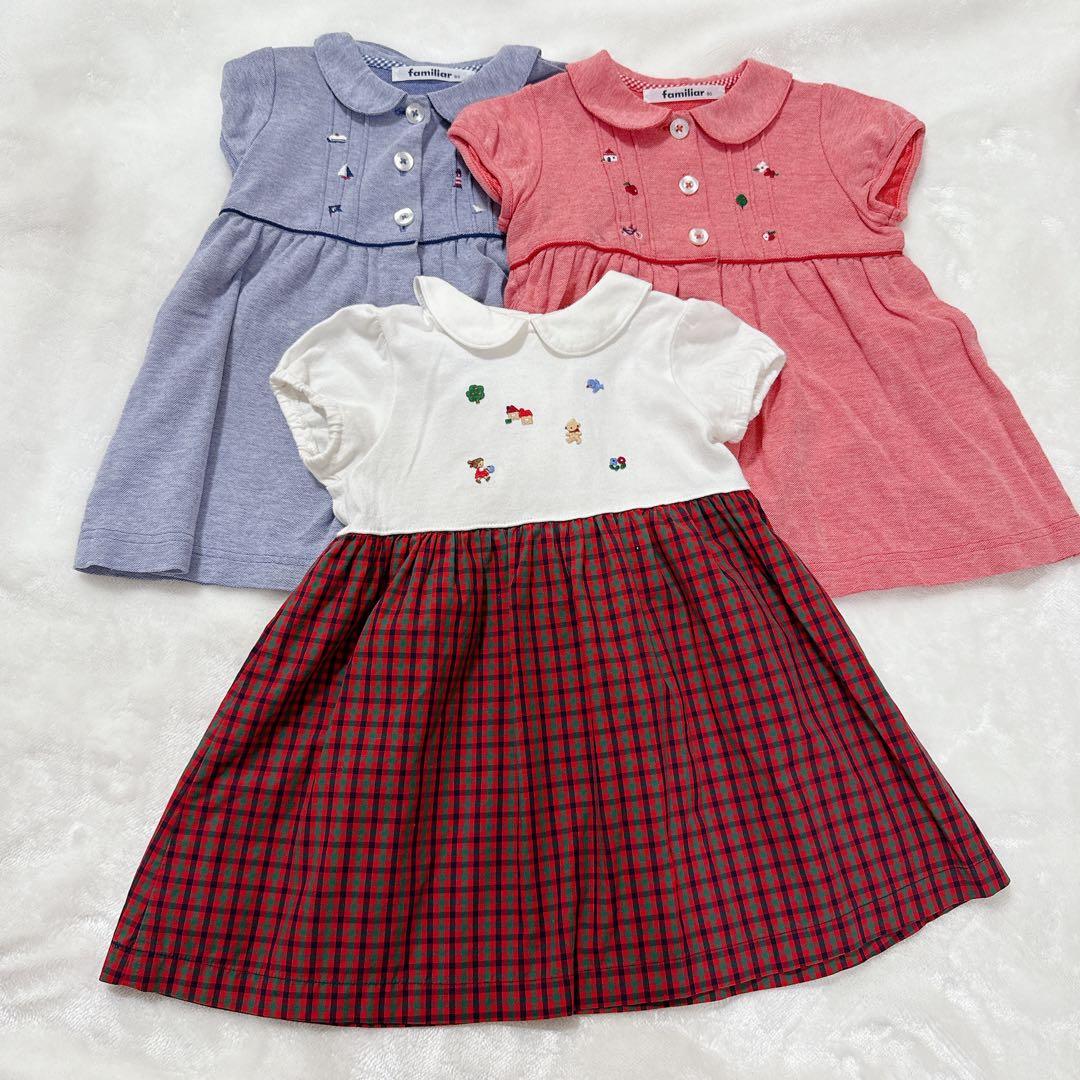 familiar ワンピース　3点セット　80サイズ