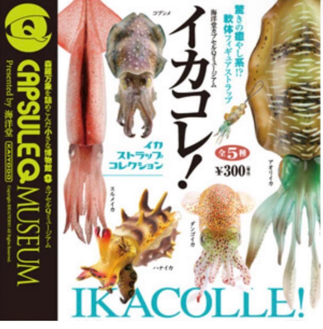 廃盤　コンプ　カプセルQミュージアム　イカコレ！イカストラップコレクション