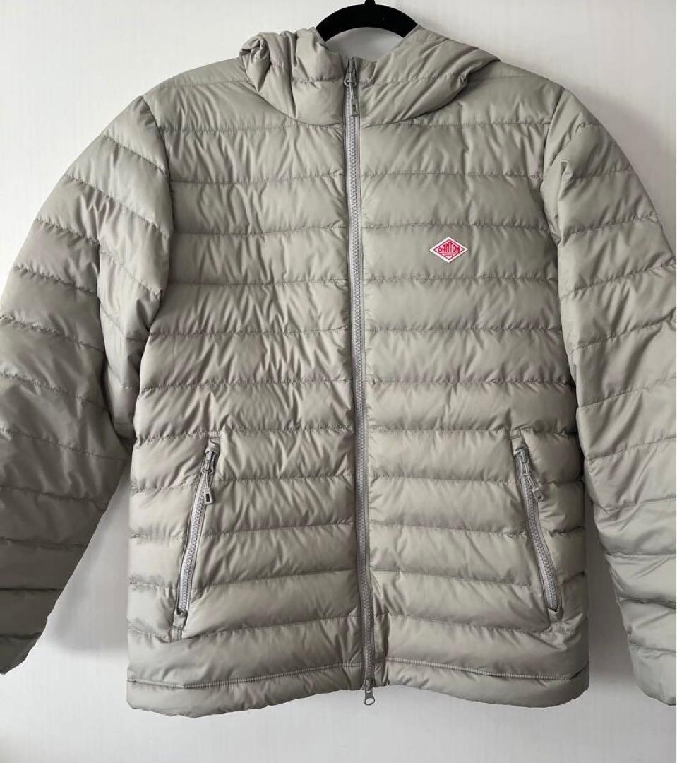 ダントンDANTON ナイロンタフタミドルダウン XS グレイッシュベージュ