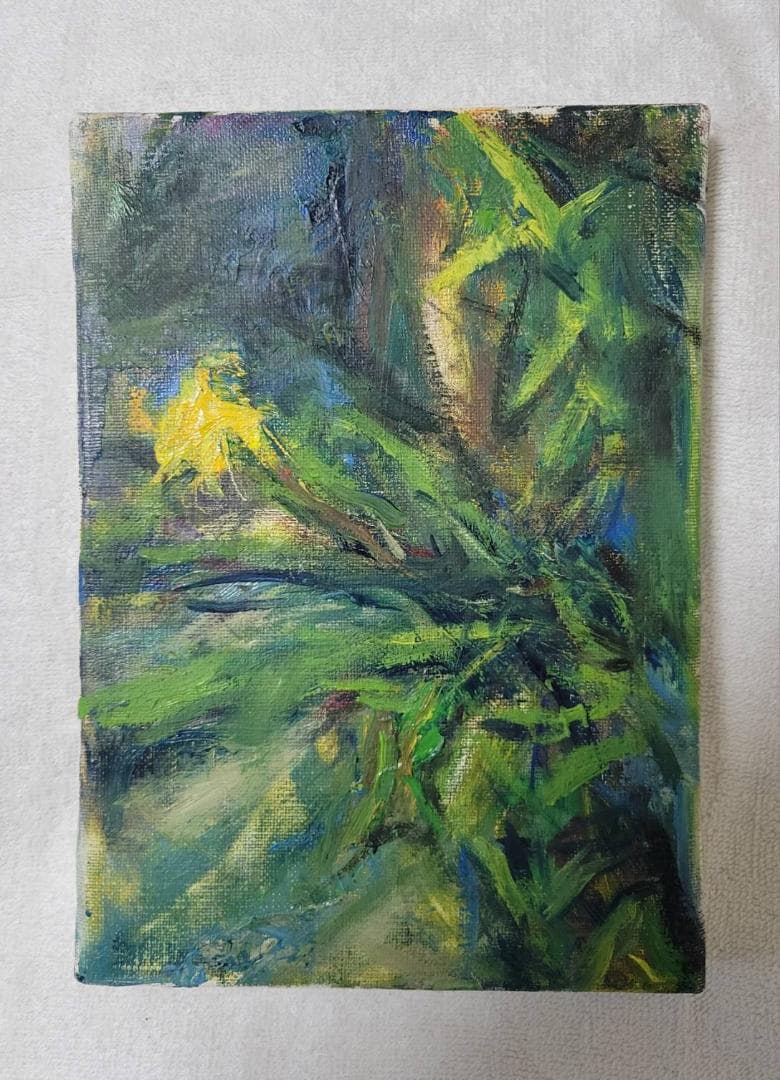 No.2「路傍に咲くタンポポ」絵画 油絵 キャンバス直筆