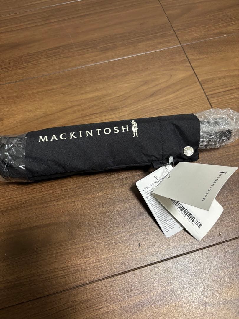 新品　MACKINTOSH 折りたたみ傘 ブラック AYR 55センチ
