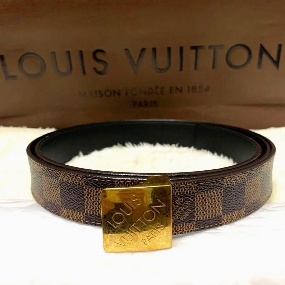 ルイヴィトン LOUIS VUITTON ダミエ サンチュール キャレ ベルト ルイヴィトン LOUIS VUITTON ダミエ サンチュール キャレ ベルト