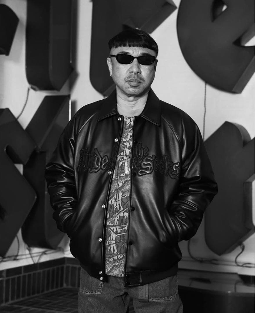 HideandSeek×Toru Nishiura Leather Jacket