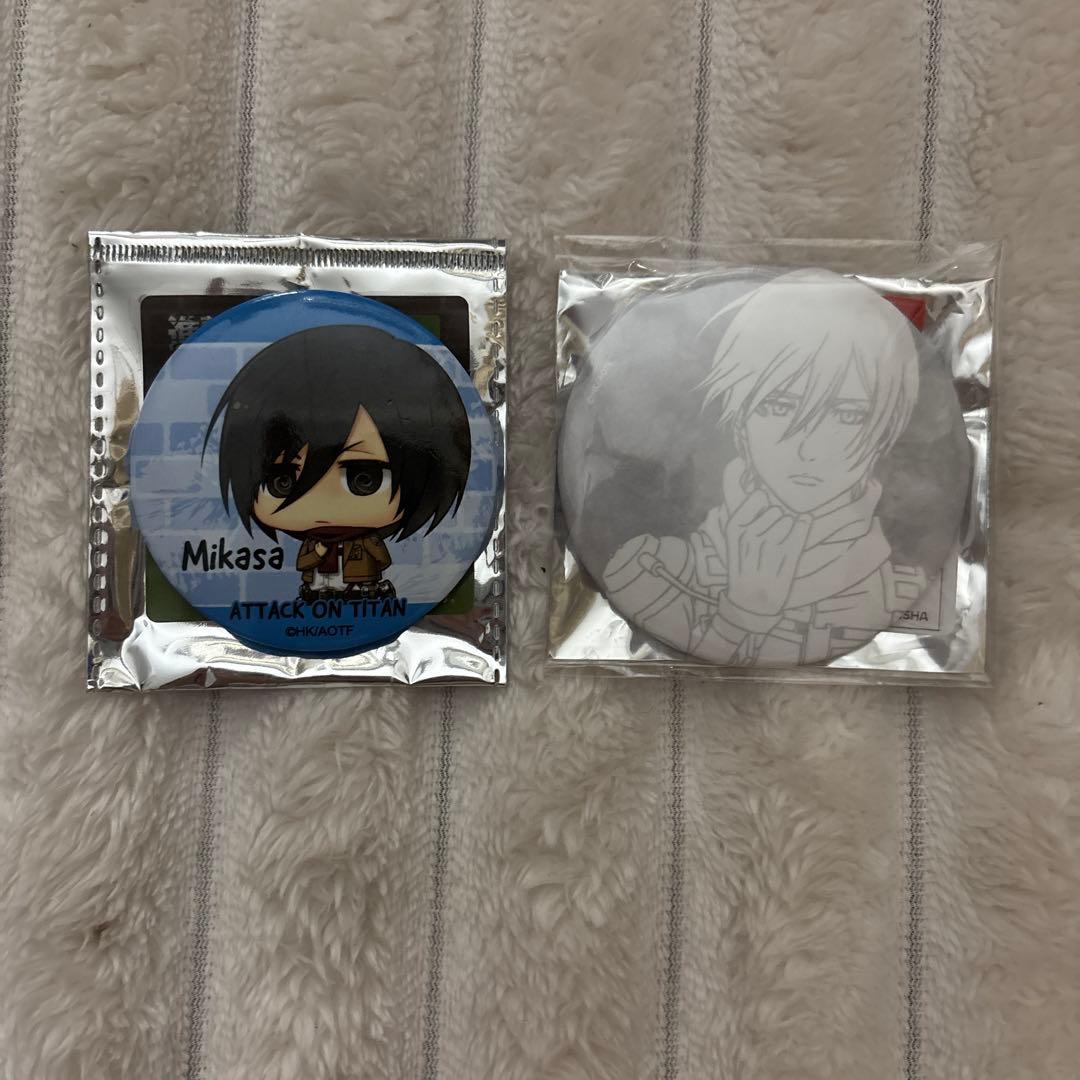 進撃の巨人 ミカサ まとめ売り 缶バッチ - メルカリ