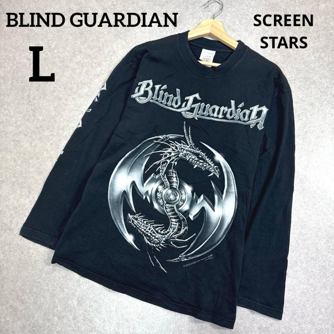 希少 BLIND GUARDIAN ヴィンテージ バンドロングTシャツ 当時物 Blind Guardian Mirror Mirror 1998 Shirt Long sleeve Longsleeve