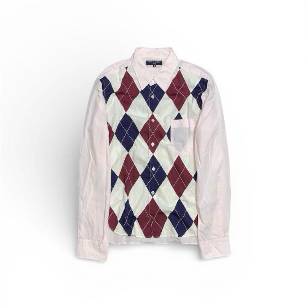 トップス cdg homme argyle panel shirt archive 00s COMME des GARÇONS Argyle Suit – dot COMME