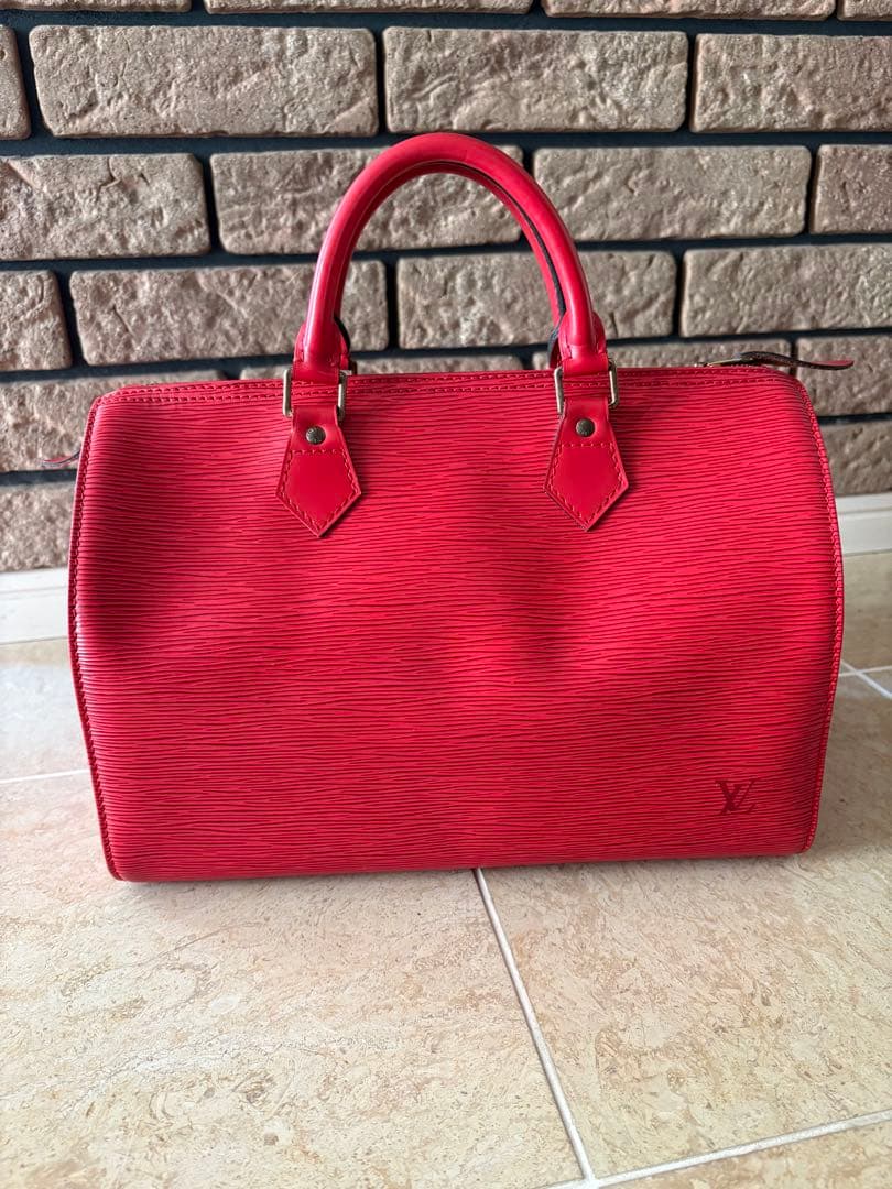 Louis Vuitton エピレザー スピーディ30レッド
