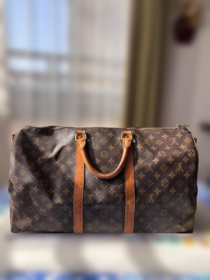 ルイ・ヴィトン ボストンバッグ ブラウン VINTAGE LOUIS VUITTON/ルイ ヴィトン】 Keepall bandouliere 55