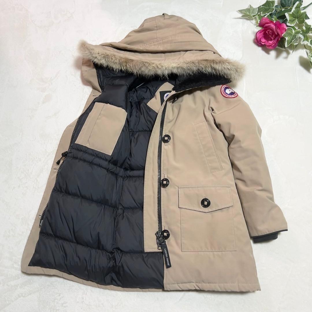 極美品✨ カナダグース ブロンテ ロング ファー ベージュ XS