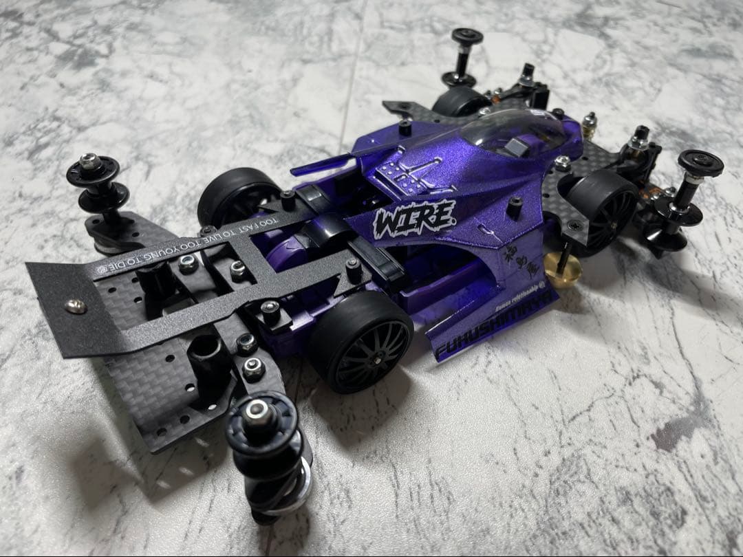 ミニ四駆 MSスギヤマ式フレキ 1軸ATスラダン 1軸アンカー 軽量仕様